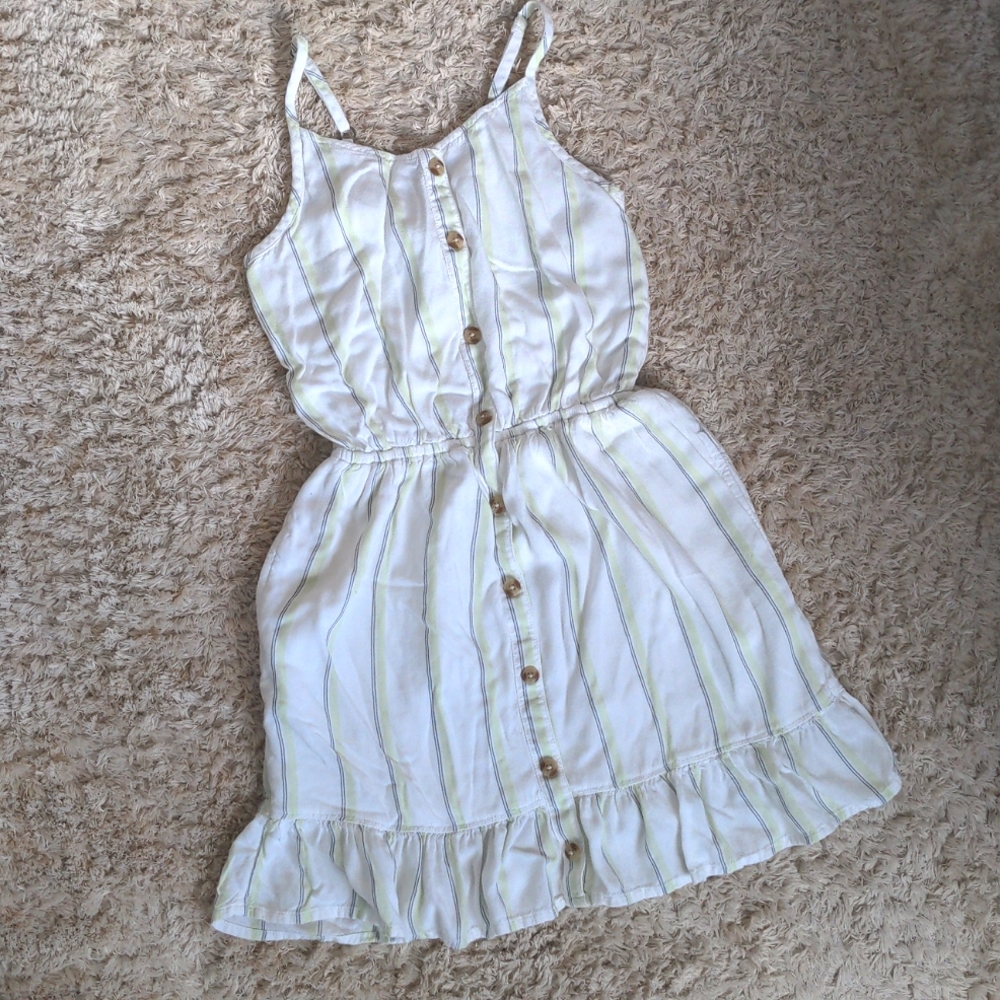 Abercrombie kids cut out striped dress